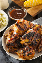 Homemade Grilled Barbecue Chicken