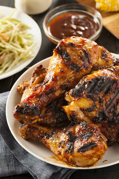 Homemade Grilled Barbecue Chicken