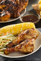 Homemade Grilled Barbecue Chicken