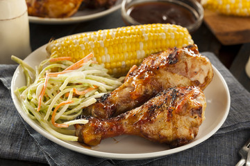 Homemade Grilled Barbecue Chicken