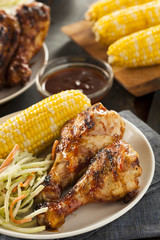 Homemade Grilled Barbecue Chicken
