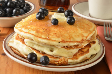 Pancakes with blueberries