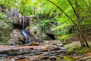 Waterfall in Georgia mountains near Atlanta - Powered by Adobe