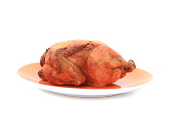 grilled chicken isolated