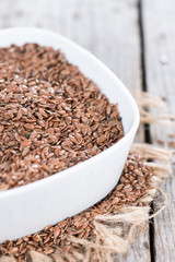 Bowl with Linseeds