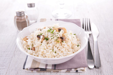 mushroom risotto