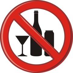 No alcohol sign