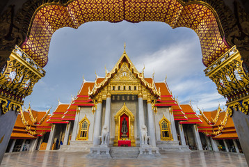 Thai Temple Wat Benchamabophit in Bangkok, Thailand