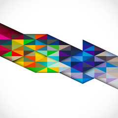 Abstract colorful modern geometric template, vector illustration
