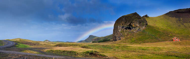Fototapeta na wymiar Rainbow. Iceland.