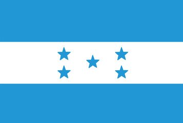 Honduras flag. Vector