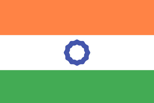 India flag. Vector