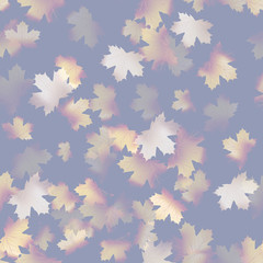 Autumn maple leaves pattern background. EPS 10