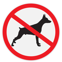 No dogs allowed sign