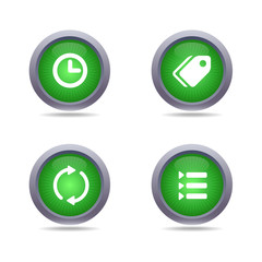 Icons set green