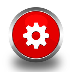 BOUTONS ICONES RONDS COLLECTION ROUGE