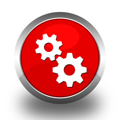 BOUTONS ICONES RONDS COLLECTION ROUGE