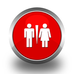 BOUTONS ICONES RONDS COLLECTION ROUGE