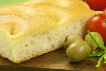 Fresh Italian focaccia