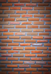 Red brick as a wall