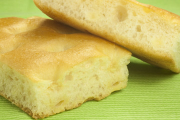 Fresh Italian focaccia