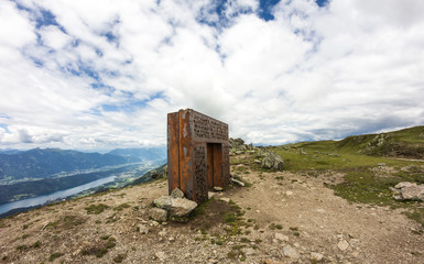 Garnet's Gate On Top Of Alp Millstatt View On Lake Millstatt