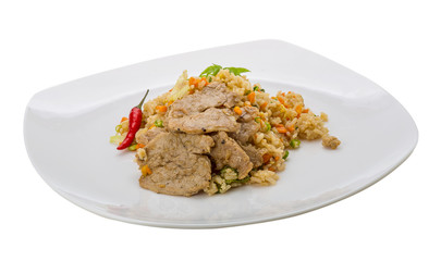Fried rice with pork