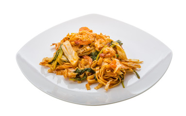 Fried noodles with shrimps