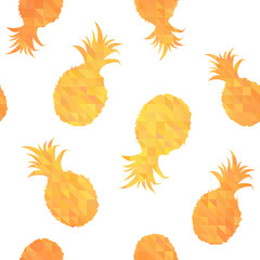 Pineapples colorful seamless texture pattern © Yuzach