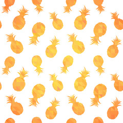Pineapples colorful seamless texture pattern © Yuzach
