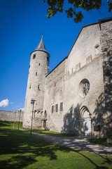 Fototapeta na wymiar ruins of old castle in Haapsalu