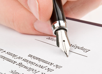 Singing the contract (agreement)