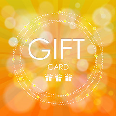 Beautiful gift card, vector illustration.
