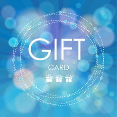 Beautiful gift card, vector illustration.