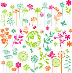 Colorful floral set II