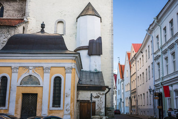 Fototapeta na wymiar Street of Tallinn Estonia