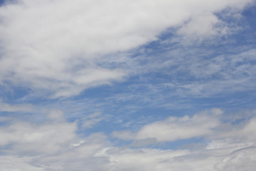 clouds in the blue sky