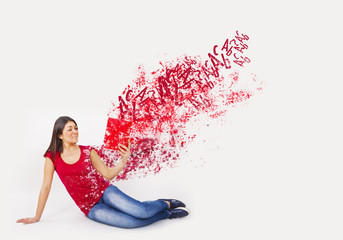 explosion woman