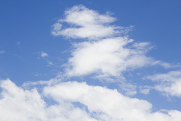 clouds in the blue sky