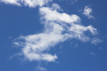 clouds in the blue sky