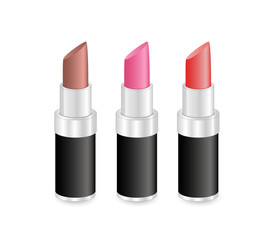 Three lipsticks