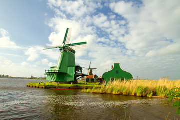 Naklejka premium Traditional dutch windmills