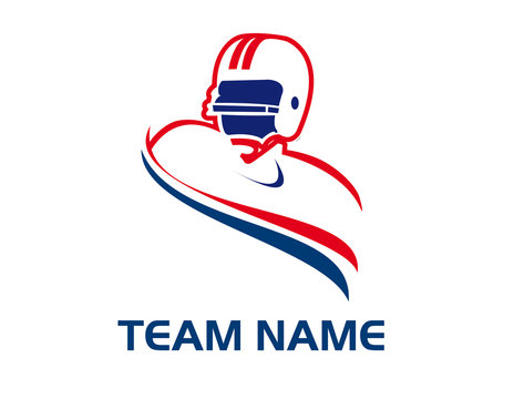 American football logotype