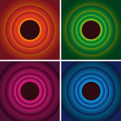 Colored circles background - obrazy, fototapety, plakaty