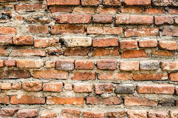 cracked concrete vintage brick wall background