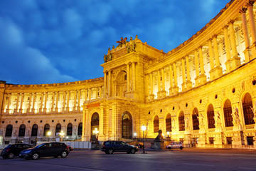 Fototapeta na wymiar Vienna Hofburg palace