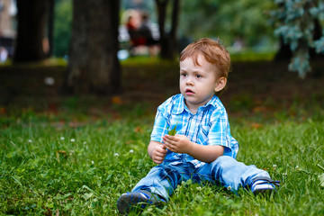 Boy in the park