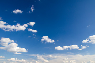 blue sky with cloud closeup