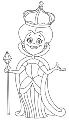 Outlined queen