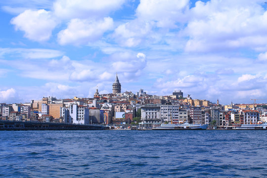 beautiful landscape of Istanbul and the Bosporus
